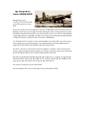 A preview of a PDF biography for Saxton, George Henry